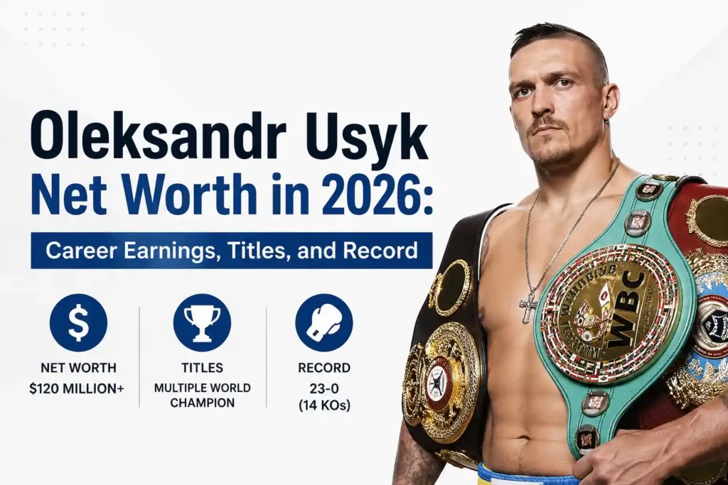 Oleksandr Usyk Net Worth in 2026 Career Earnings, Titles, and Record