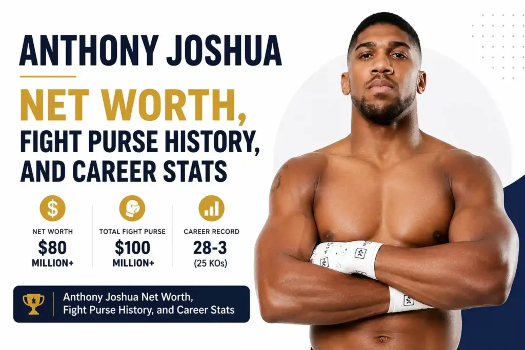 Anthony Joshua Net Worth, Fight Purse History, and Career Stats